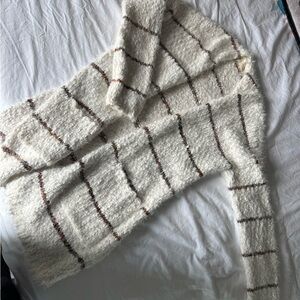 Cozy Striped White Sweater